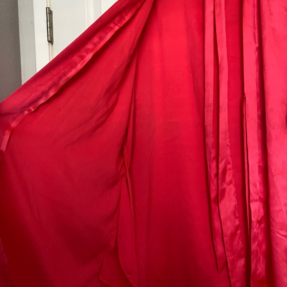 Victorias Secret Hot Pink Silky Robe - Picture 7 of 9